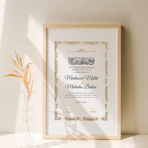 Harmony in Words: Elegant Nikah Nama Keepsake