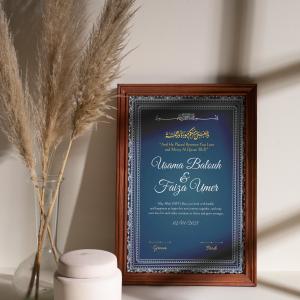 Timeless Pledge: Luxury Custom Nikah Nama