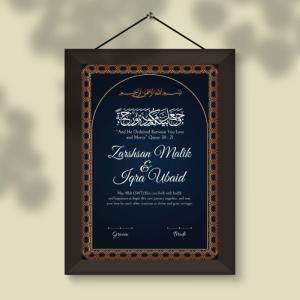 A Promise Forever: Custom Nikah Nama with Frame
